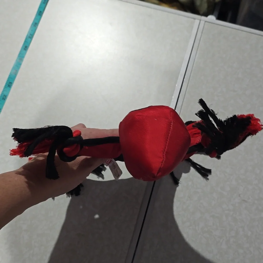 Marvel Deadpool Red and Black‎ Dog Toy With Rope Knots